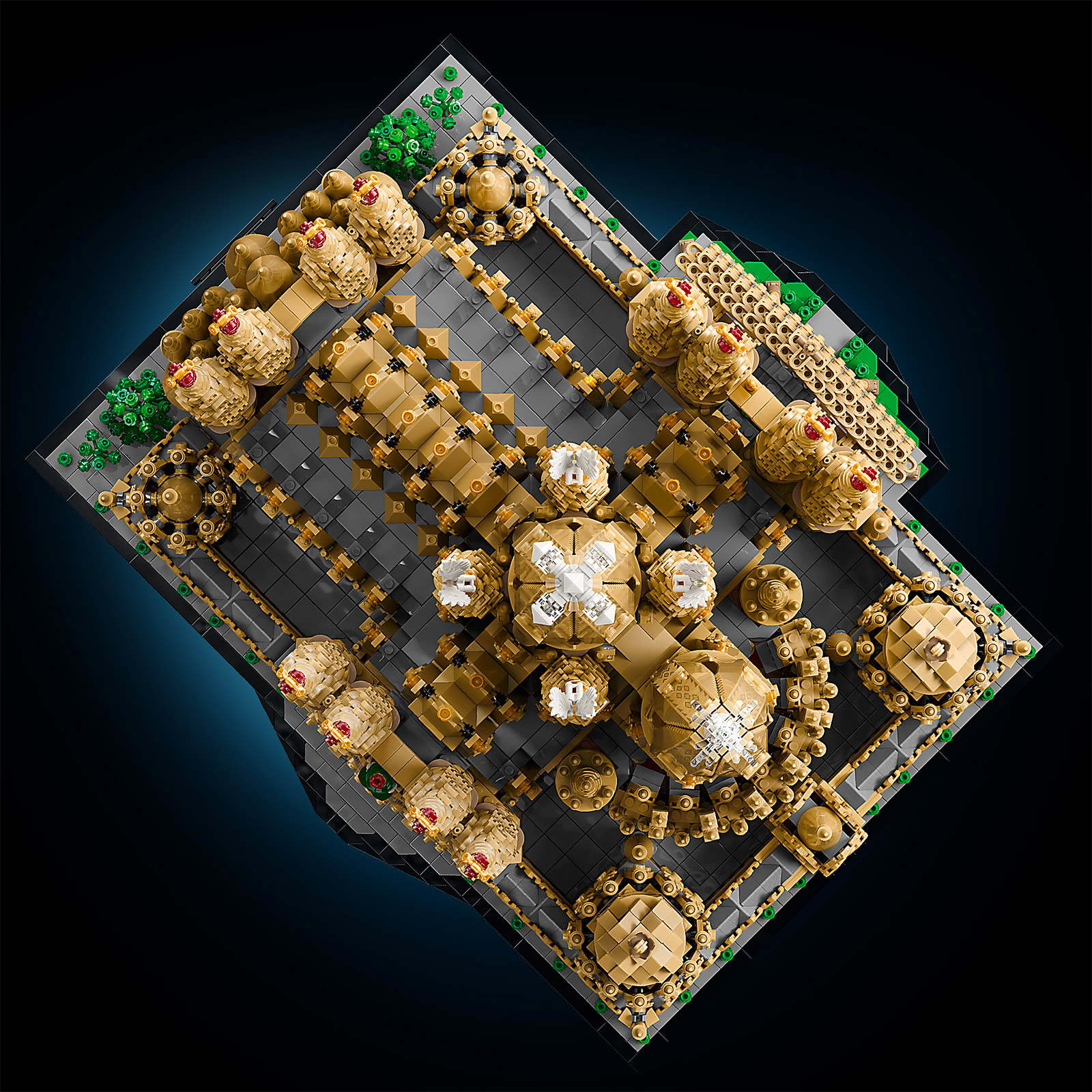 Top view of LEGO 21065 — forest of spires