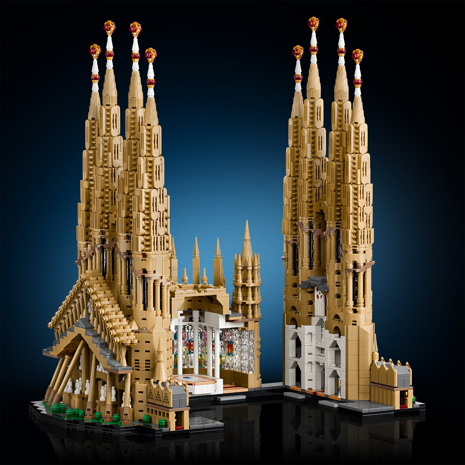 LEGO 21065 — Passion Facade inclined columns, open nave